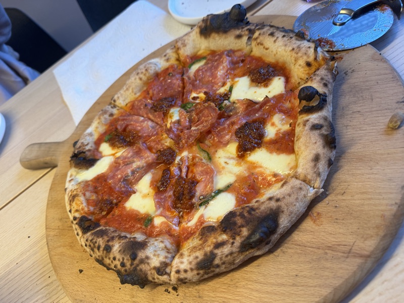 Napolitaanse pizza close-up