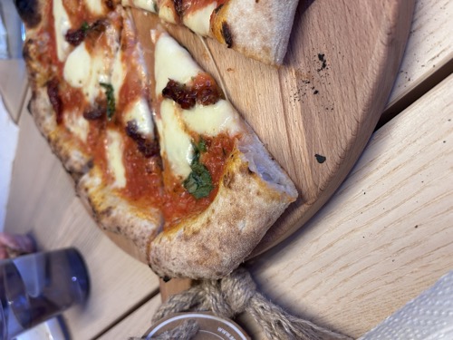 Pizza punt close-up